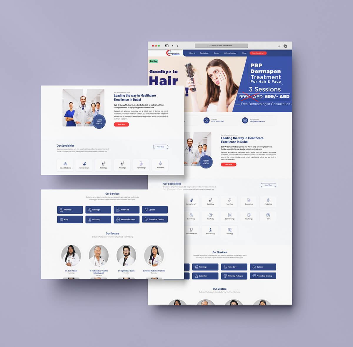 Badr Al Samaa Healthcare Website Experience